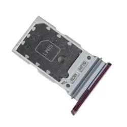 Szufladka kart SIM do Samsung Galaxy S22 Ultra oryginalna - burgundowa (Burgundy)