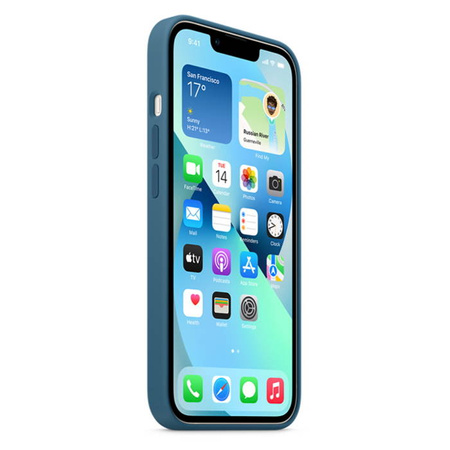 Apple iPhone 13 silicone case MM273ZM/A - blue (Blue Jay)