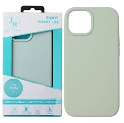 Case for Apple iPhone 15 Just Must MagSafe Regular Defense Silicone - Green (Light Green)