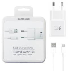 Samsung Fast Charge mains charger with USB-C cable EP-TA20EWECGWW - 2A 15W