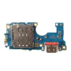 Board with USB-C charging connector, SIM card reader and microphone for Motorola Moto G85 original