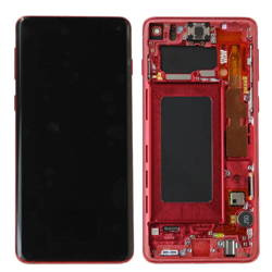 Samsung Galaxy S10 wyświetlacz LCD - czerwony (Cardinal Red)