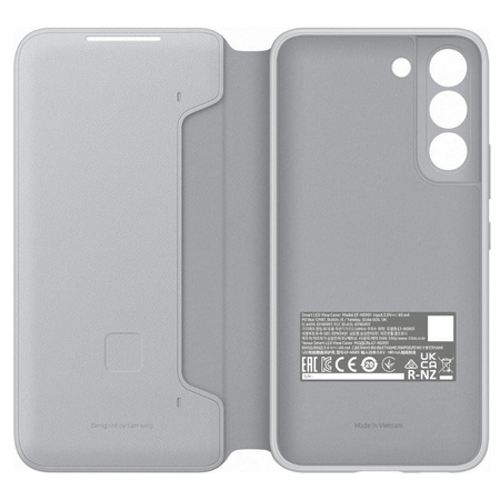 Samsung Galaxy S22 Smart LED Phone View Cover - Gray (Light Gray)