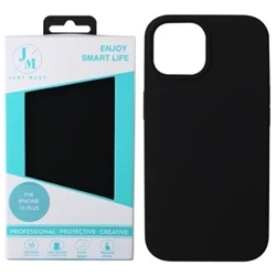 Case for Apple iPhone 15 Plus Just Must MagSafe Regular Defense Silicone - black