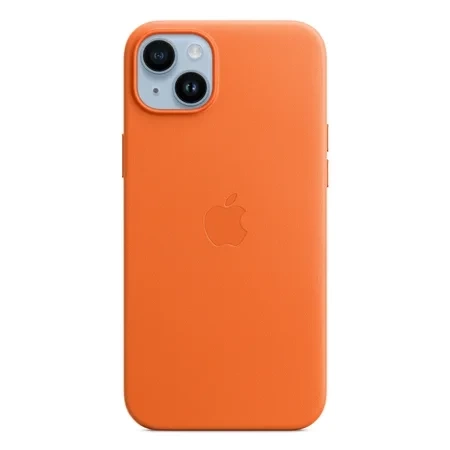 Apple iPhone 14 Plus Leather Case MagSafe - Orange (Orange)