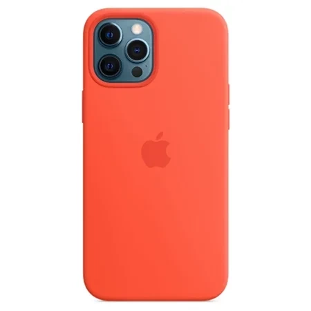 Apple iPhone 12 Pro Max Silicone Case MagSafe - Orange (Electric Orange)