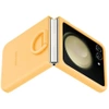 Samsung Galaxy Z Flip5 Silicone Phone Case with Ring - Yellow (Apricot)