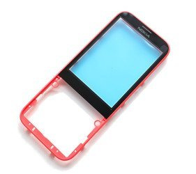 Nokia 225 LCD glass with bezel - red