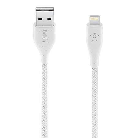 Belkin DuraTek Plus Lightning cable 3 m - white