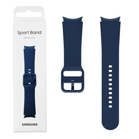 Silicone Samsung Sport Band 20 mm M/L for Galaxy Watch 4/ Watch 4 Classic/ Watch 5/ Watch 5 Pro - navy blue (Navy)