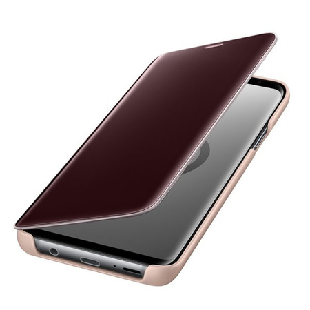 Etui na telefon Samsung Galaxy S9 Plus Clear View Standing Cover - złote [OUTLET]