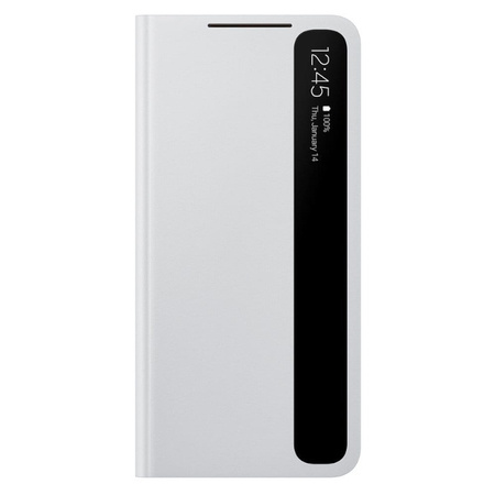 Etui na telefon Samsung Galaxy S21 Smart Clear View Cover -  szare