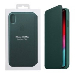 Apple iPhone XS Max Leather Folio Case - Green (Forest Green)