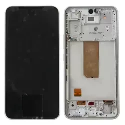 LCD display with frame for Samsung Galaxy A54 5G - white
