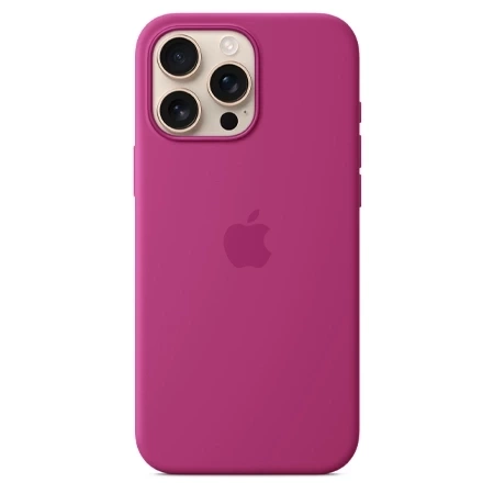 Apple iPhone 16 Pro Max Silicone Case MagSafe - Fuchsia (Fuchsia)