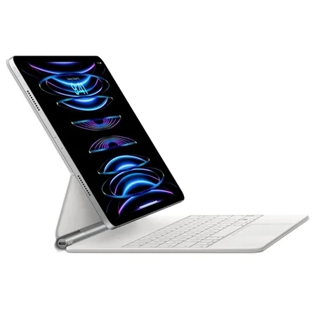 Etui z klawiaturą Apple iPad Pro 12.9" gen. 3/ 4/ 5/ 6/ Air 13" M2 Magic Keyboard (układ ukraiński) - białe