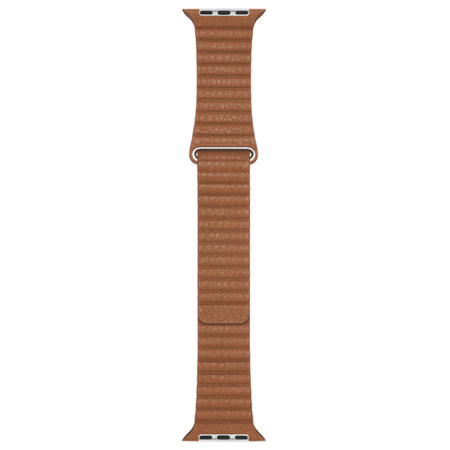 Apple Watch 1/ 2/ 3/ 4/ 5/ 6/ 7 Series 42/ 44/ 45mm Leather Loop strap size M MXAF2ZM/A - brown (Saddle Brown)