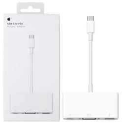 Apple adapter from USB-C to VGA connector - white