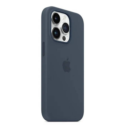 Etui silikonowe na Apple iPhone 14 Pro Max MagSafe - niebieskie (Storm Blue)