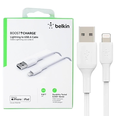 Belkin Boost Charge Lightning cable 3m - white