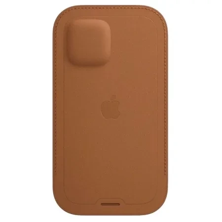 Apple iPhone 12 Pro Max Leather Sleeve MagSafe Case - Brown (Saddle Brown)