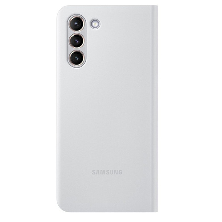 Samsung Galaxy S21 Smart LED View Phone Case - Gray (Light Gray)