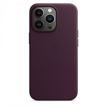 Apple iPhone 13 Pro Leather Case MagSafe MM1A3ZM/A - Dark Purple (Dark Cherry)