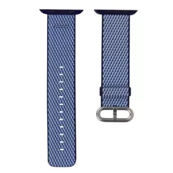 Apple Woven Nylon Strap for Watch 1/ 2/ 3/ 4/ 5/ 6/ 7 Series 42/ 44/ 45mm - Blue (Midnight Blue Check)