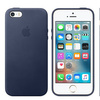 Apple iPhone 5/ 5s/ SE leather case - navy blue (Midnight Blue)