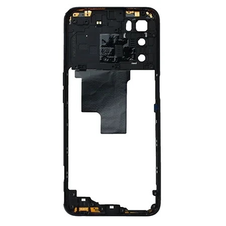 Body, side frame for Oppo A16s - black