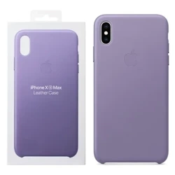 Apple Leather Case for iPhone XS Max - Lilac (Lilac)