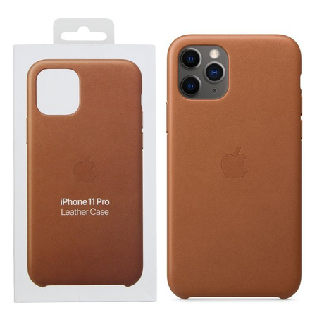 Apple iPhone 11 Pro Leather Case MWYD2ZM/A - brown (Saddle Brown)