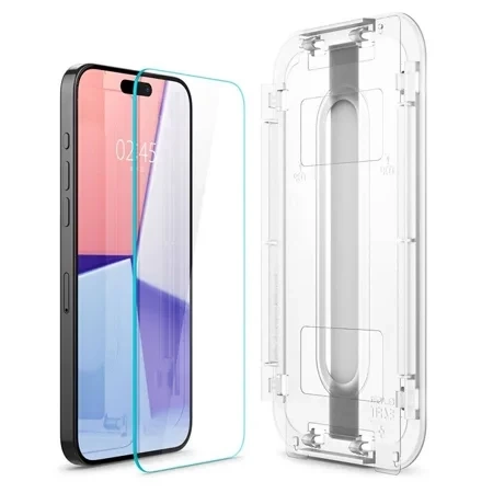 Szkło hartowane na Apple iPhone 15 Pro Max Spigen Glas.TR EZ FIT - 2 sztuki