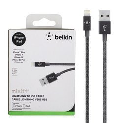 Apple iPhone kabel Belkin Mixit Lightning 1.2 m -  czarny