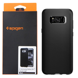 Samsung Galaxy S8 Plus silicone case Spigen Liquid Air 571CS21663 - black