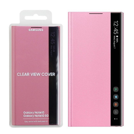 Samsung Galaxy Note 10 etui Clear View Cover EF-ZN970CPEGWW - rożowe