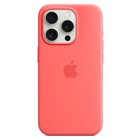 Apple iPhone 15 Pro Silicone Case MagSafe - Pink (Guava)