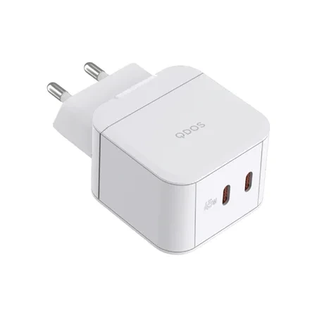 Qdos Powercube Apple MFi network charger + cable 1x Lightning, 1x USB-C - 45W