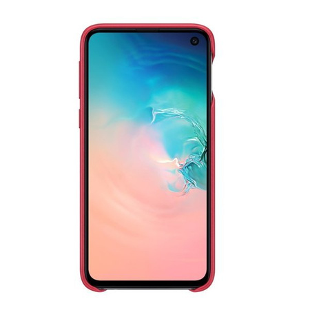 Samsung Galaxy S10e Leather Cover phone case - red