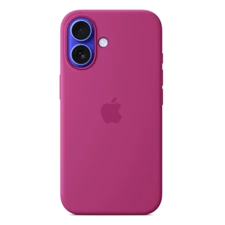 Apple iPhone 16 Silicone Case MagSafe - fuchsia (Fuchsia)