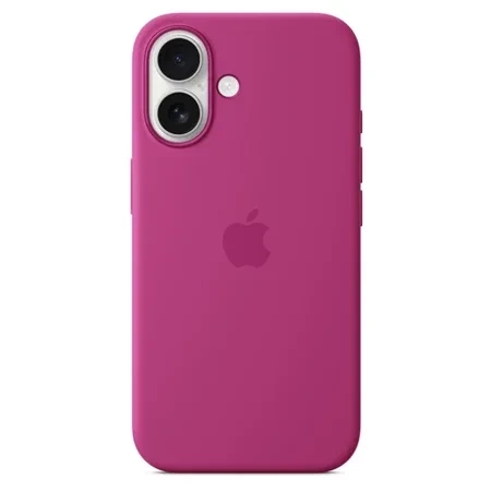 Apple iPhone 16 Silicone Case MagSafe - fuchsia (Fuchsia)