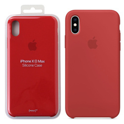 Apple iPhone XS Max silicone case MRWH2ZM/A - Red (Red)