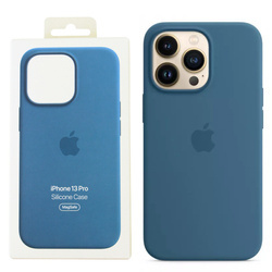 Etui silikonowe do Apple iPhone 13 Pro Silicone Case MagSafe - niebieskie (Blue Jay)
