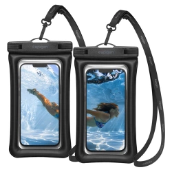 Spigen Floating Aqua Shield waterproof protective case 2 pieces - black