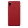 Apple Leather Case for iPhone XS Max - Red (Red)