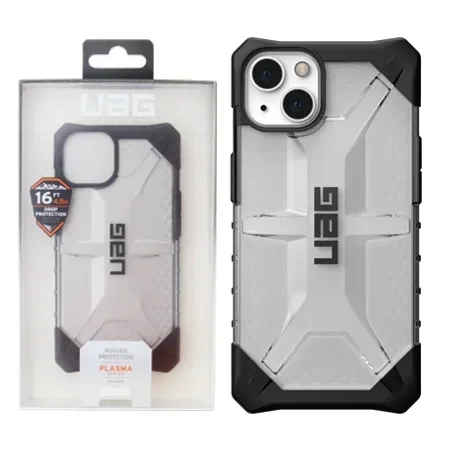 Etui do Apple iPhone 12 mini UAG Plasma - transparentne z czarną ramką (Ice)