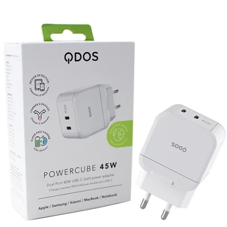 Qdos Powercube mains charger - 45W