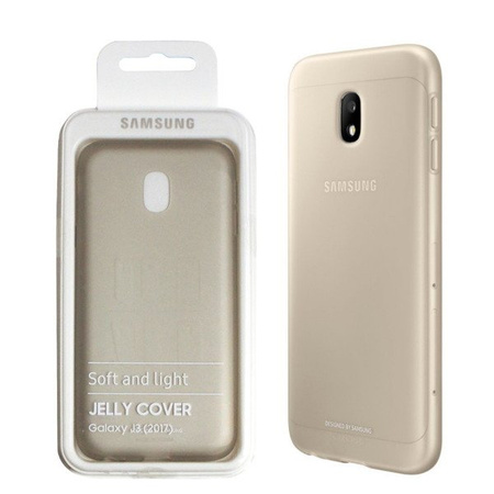 Silicone case for Samsung Galaxy J3 2017 Jelly Cover phone - gold