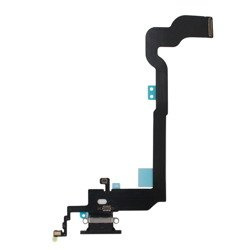 iPhone X złącze ładowania z mikrofonem - czarne