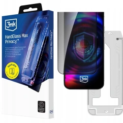 Privacy tempered glass with applicator for Apple iPhone 17 Pro 3MK Hard Glass Max Privacy